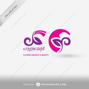 طراحی لوگو آرایش و زیبایی گل