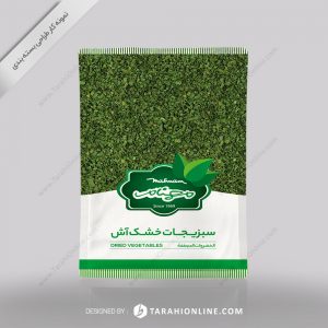 طراحی بسته بندی مهنام - سبزیجات خشک آش ۲