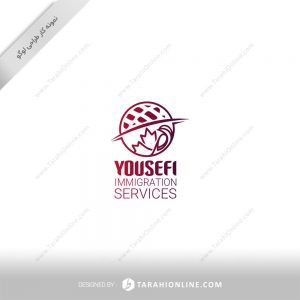 طراحی لوگو شرکت خدمات مهاجرتی یوسفی