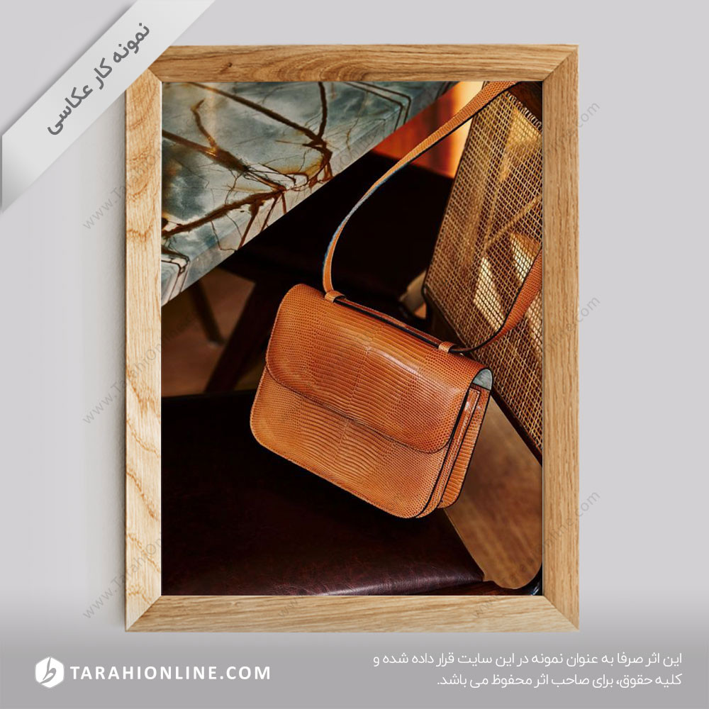 عکاسی از کیف چرمی ۱