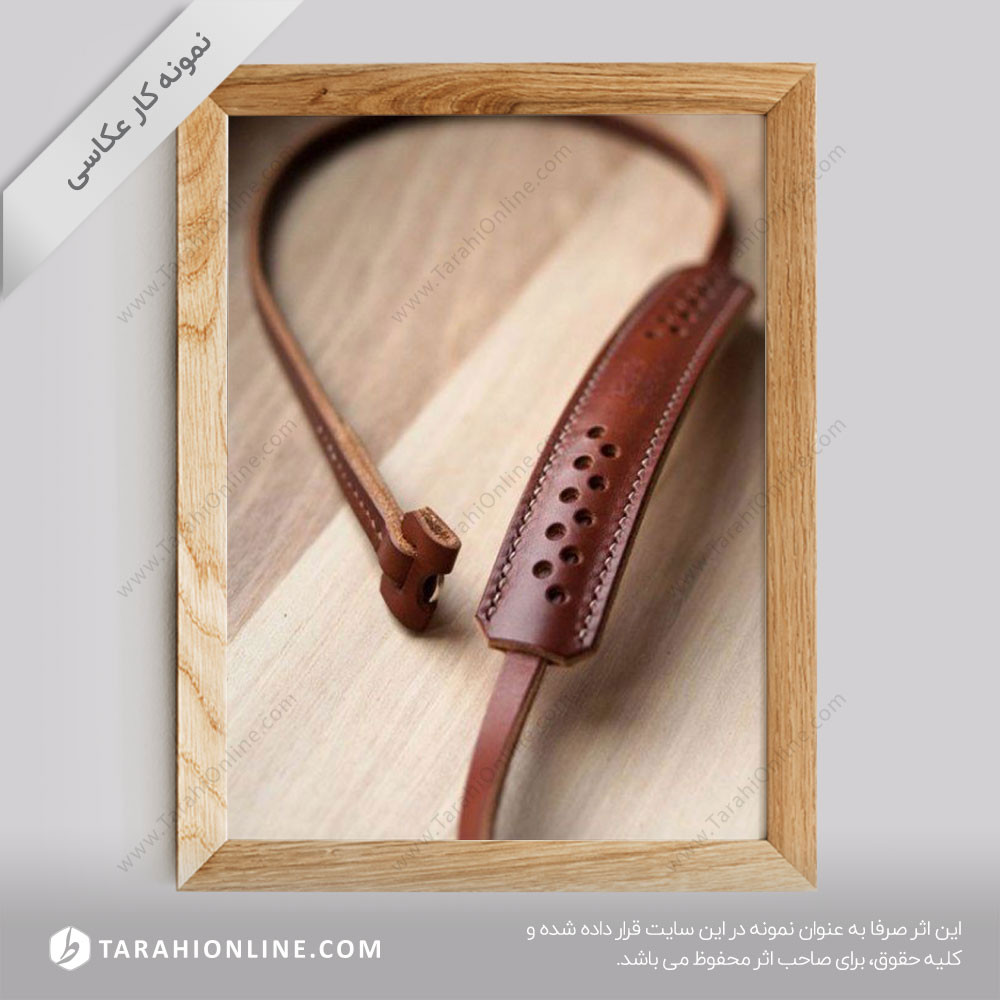 عکاسی از دستبند چرمی