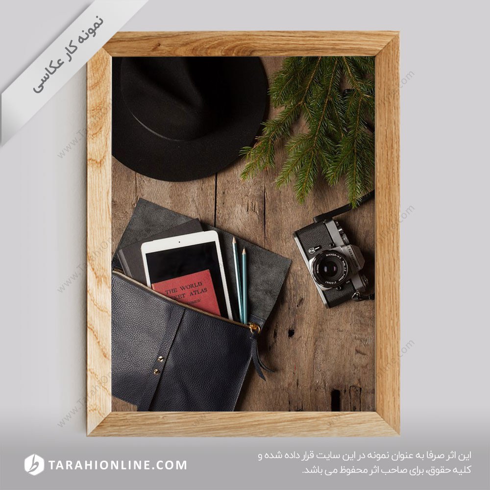 عکاسی از کیف دستی چرمی