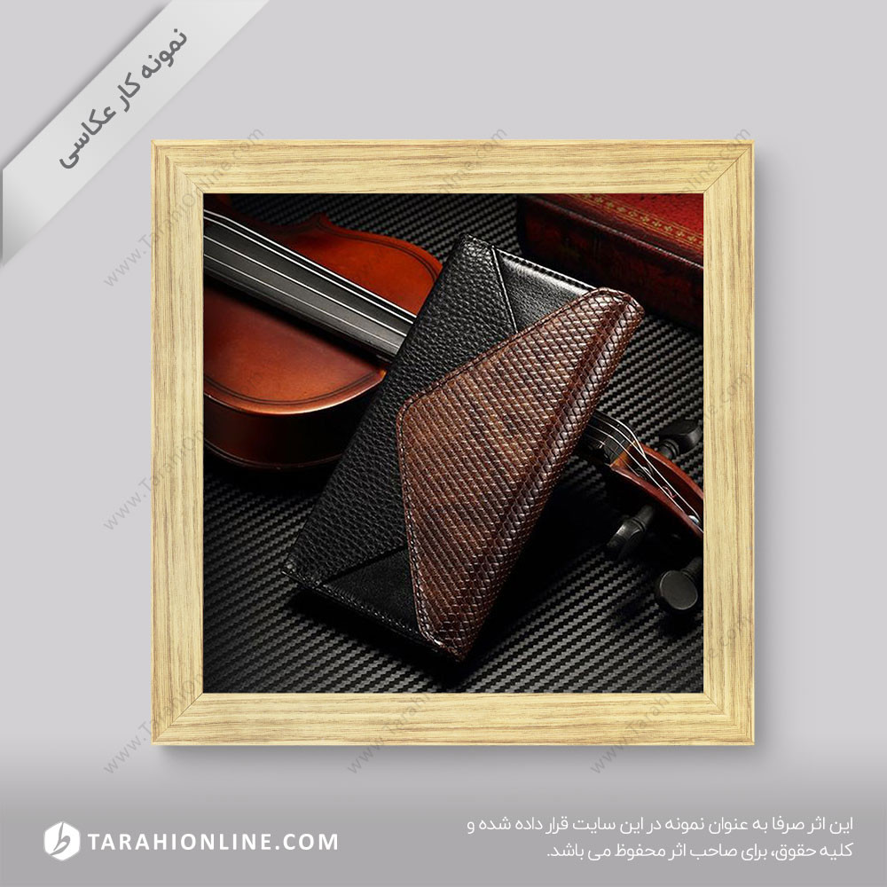 عکاسی از کیف پول چرمی 9