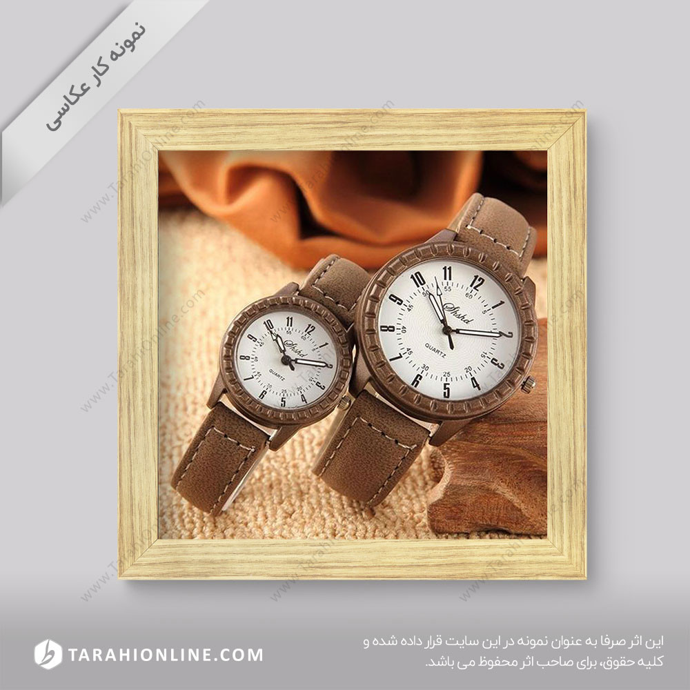 عکاسی از ساعت چرمی ۱
