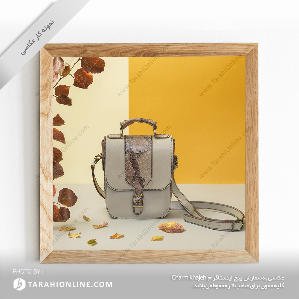 عکاسی از کیف حمایل زنانه چرمی - تصویر 2