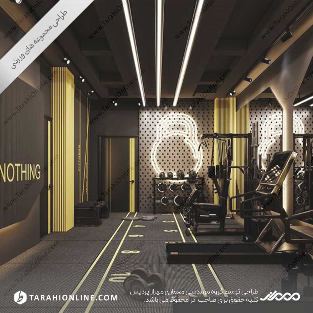 Interior design of sports club ۲