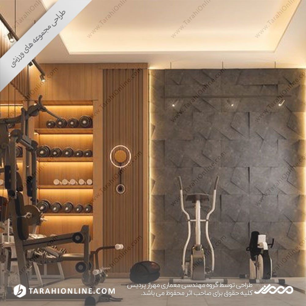 Interior design of sports club ۳