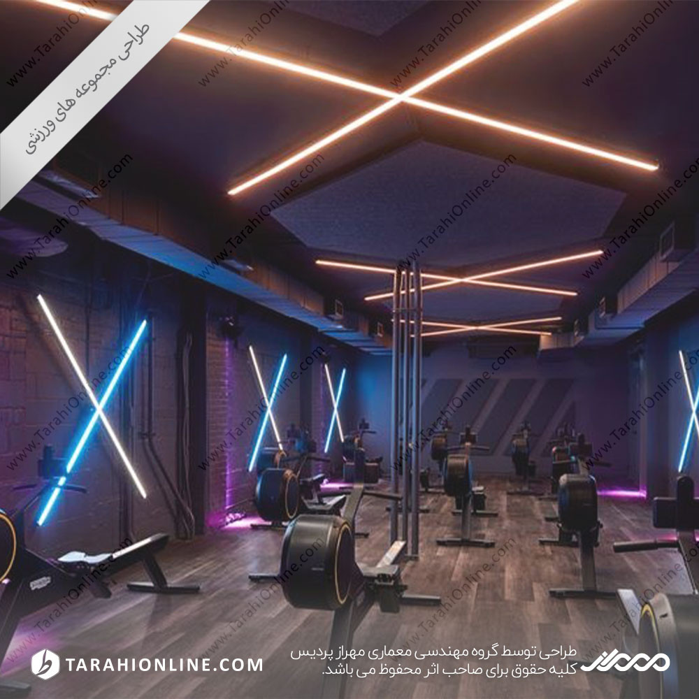 Interior design of sports club ۴