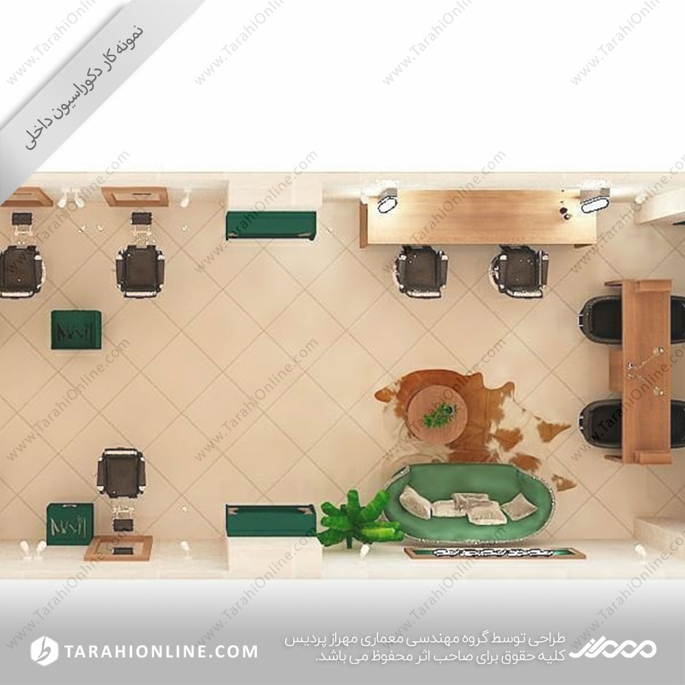 Interior decoration of the barber shop ۱ - Image 6