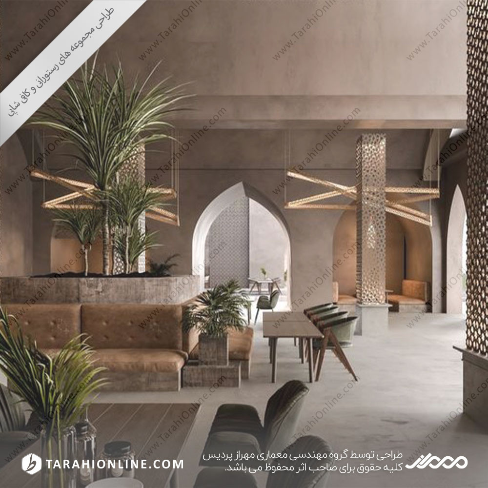 Interior design of restaurant and coffee shop ۱