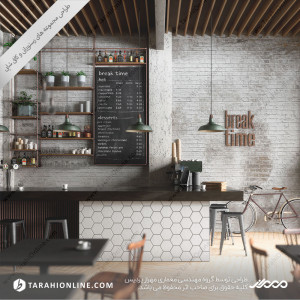 Interior design of restaurant and coffee shop ۳