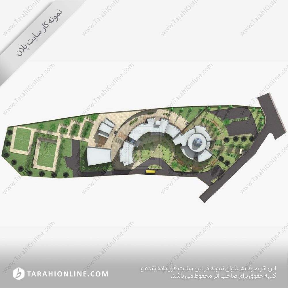 طراحی سه بعدی سایت پلان ۲