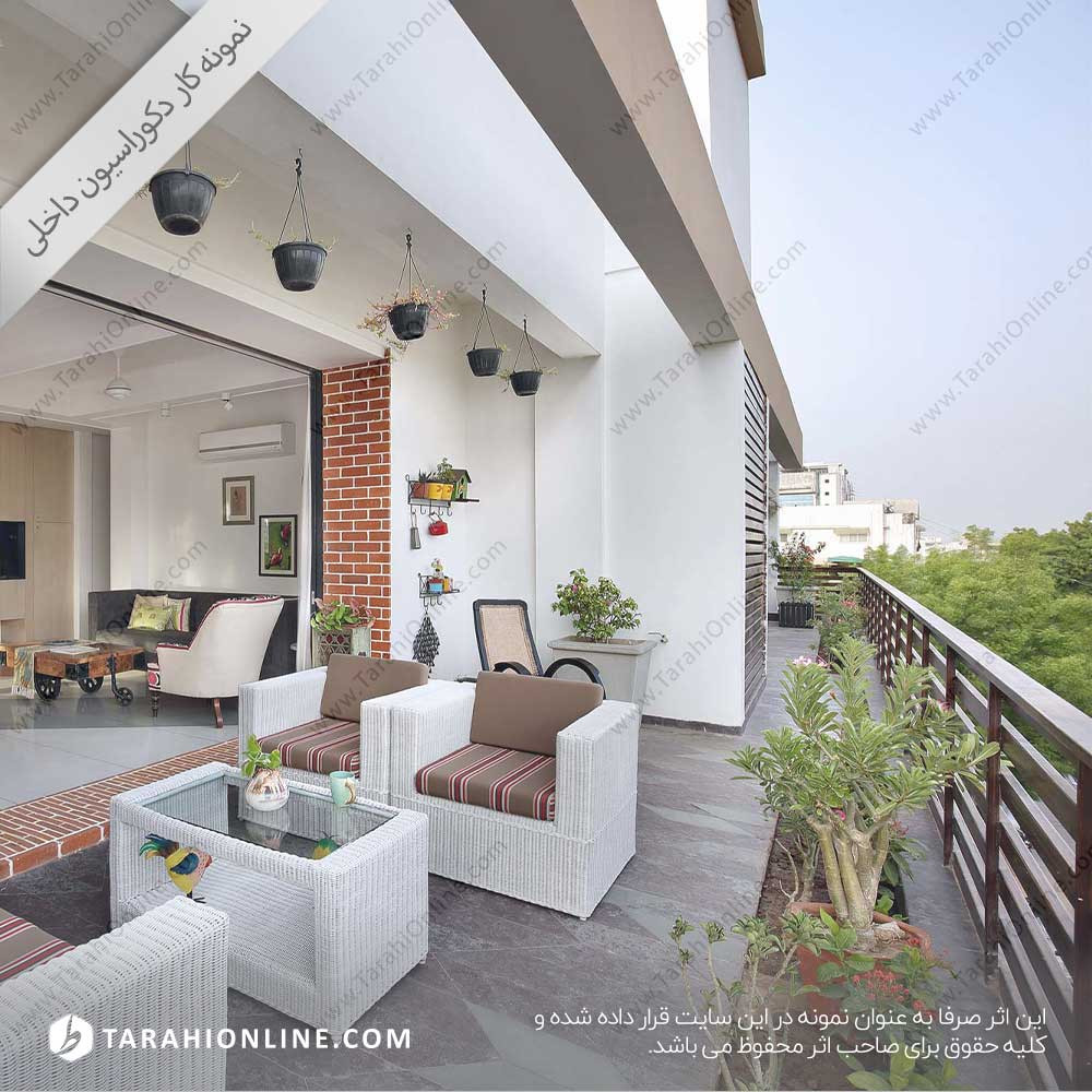Garden terrace design ۱