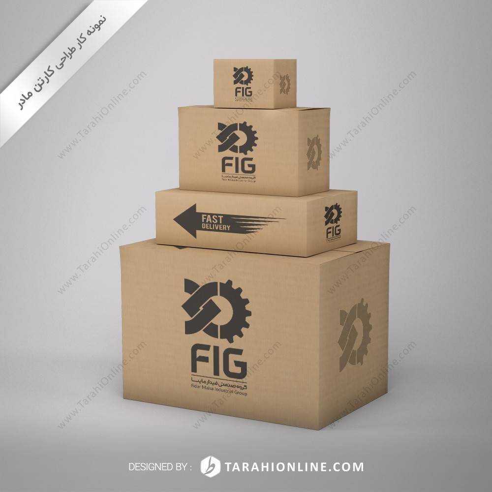 طراحی کارتن مادر گروه صنعتی فیدار مایسا