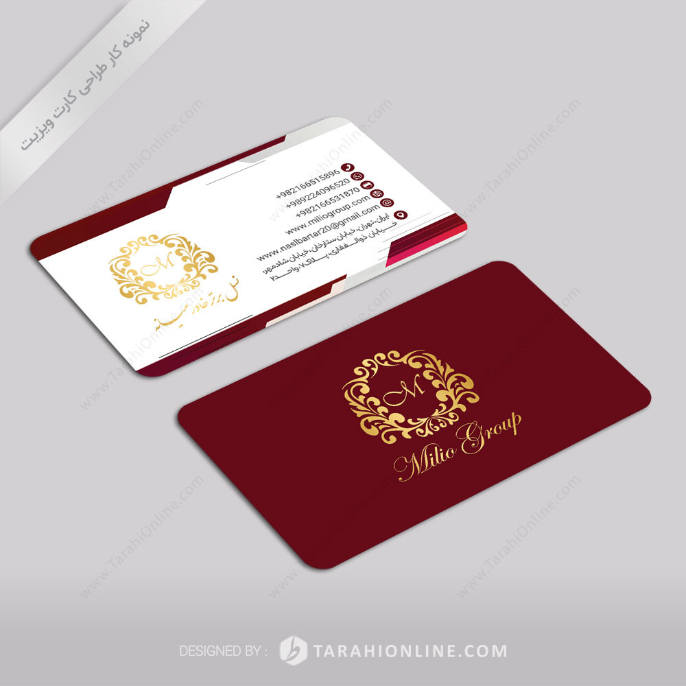 طراحی کارت ویزیت شرکت نسل برتر خاورمیانه