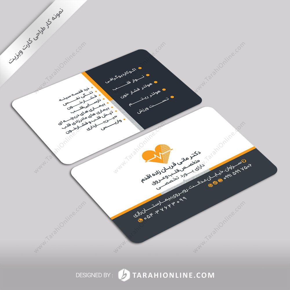 Business Card Design for Dr Mani Ghorbanzade