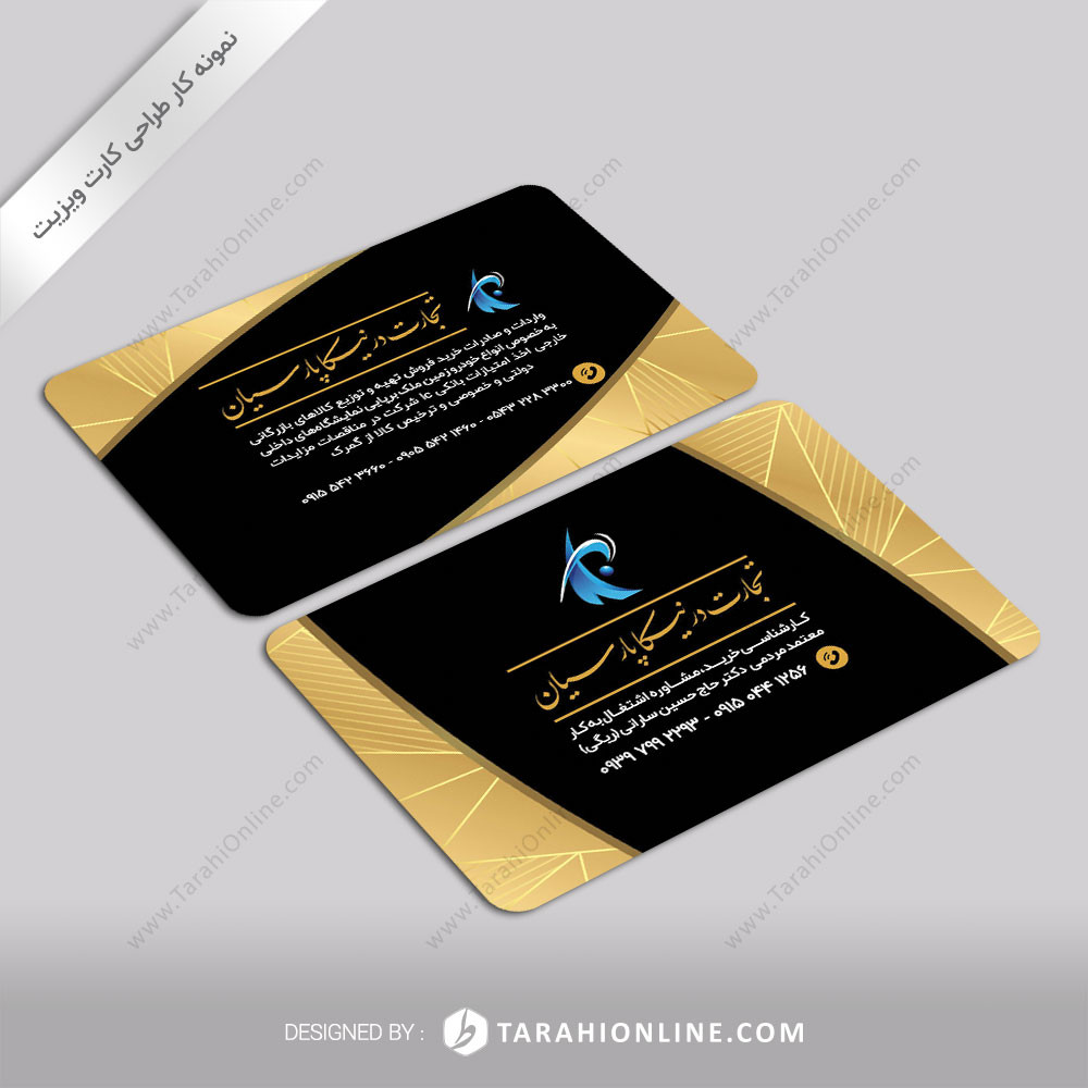 طراحی کارت ویزیت تجارت درنیکا پارسیان