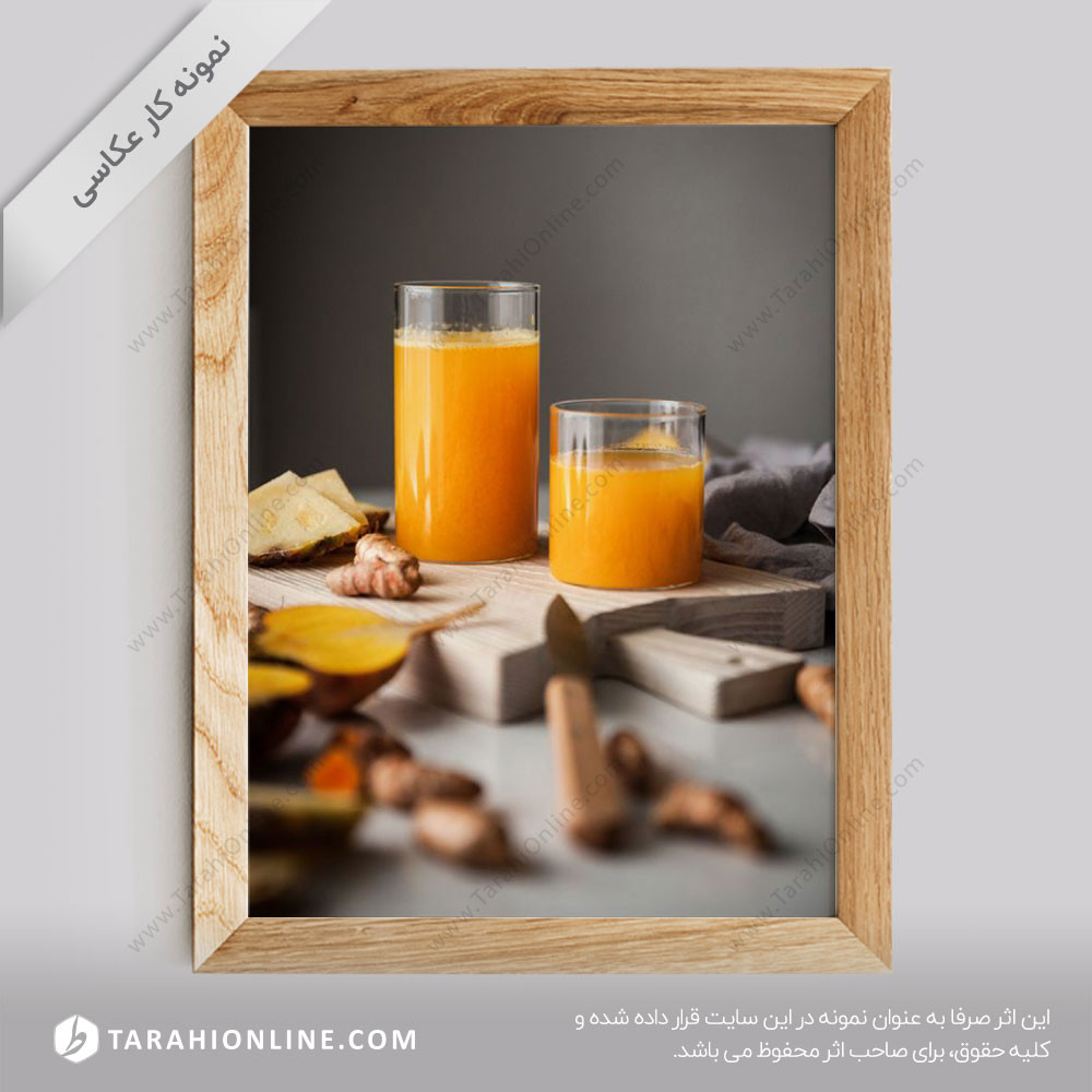عکاسی از نوشیدنی ها - آب انبه طبیعی
