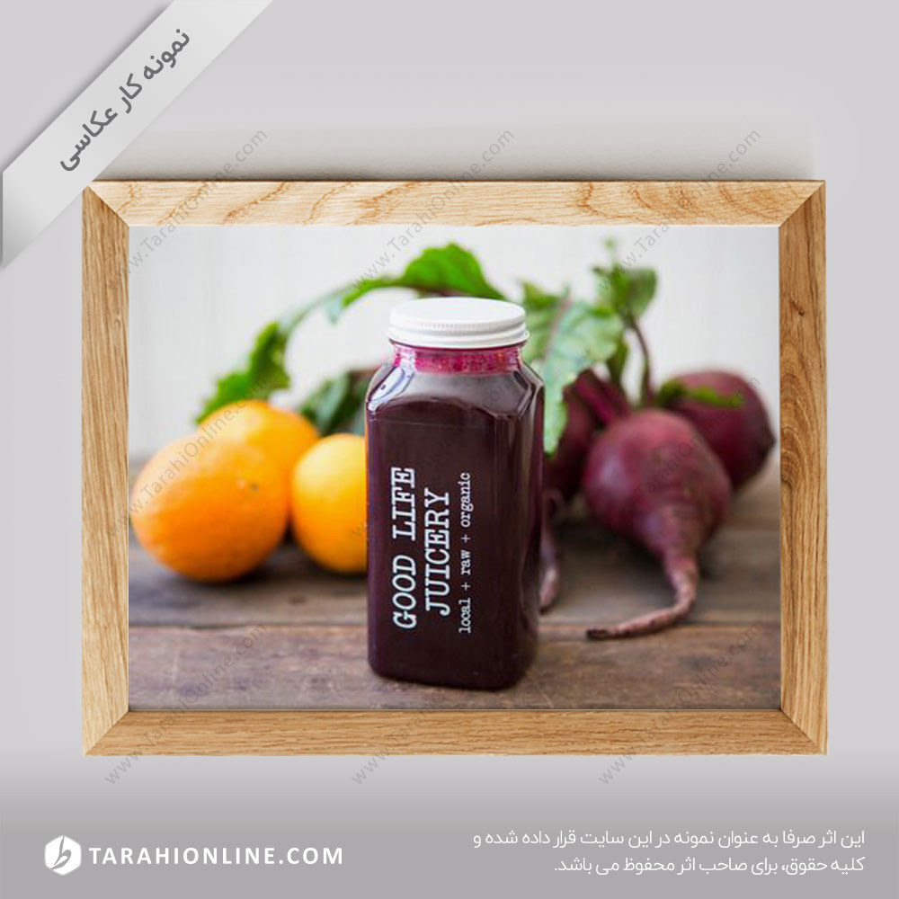 عکاسی از نوشیدنی ها - آب چغندر طبیعی
