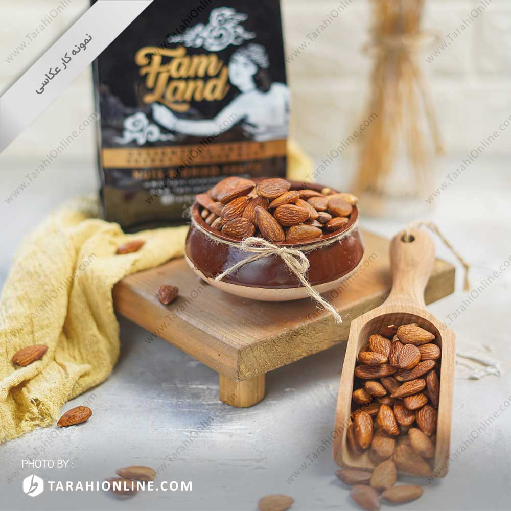 Photography of almonds ۲