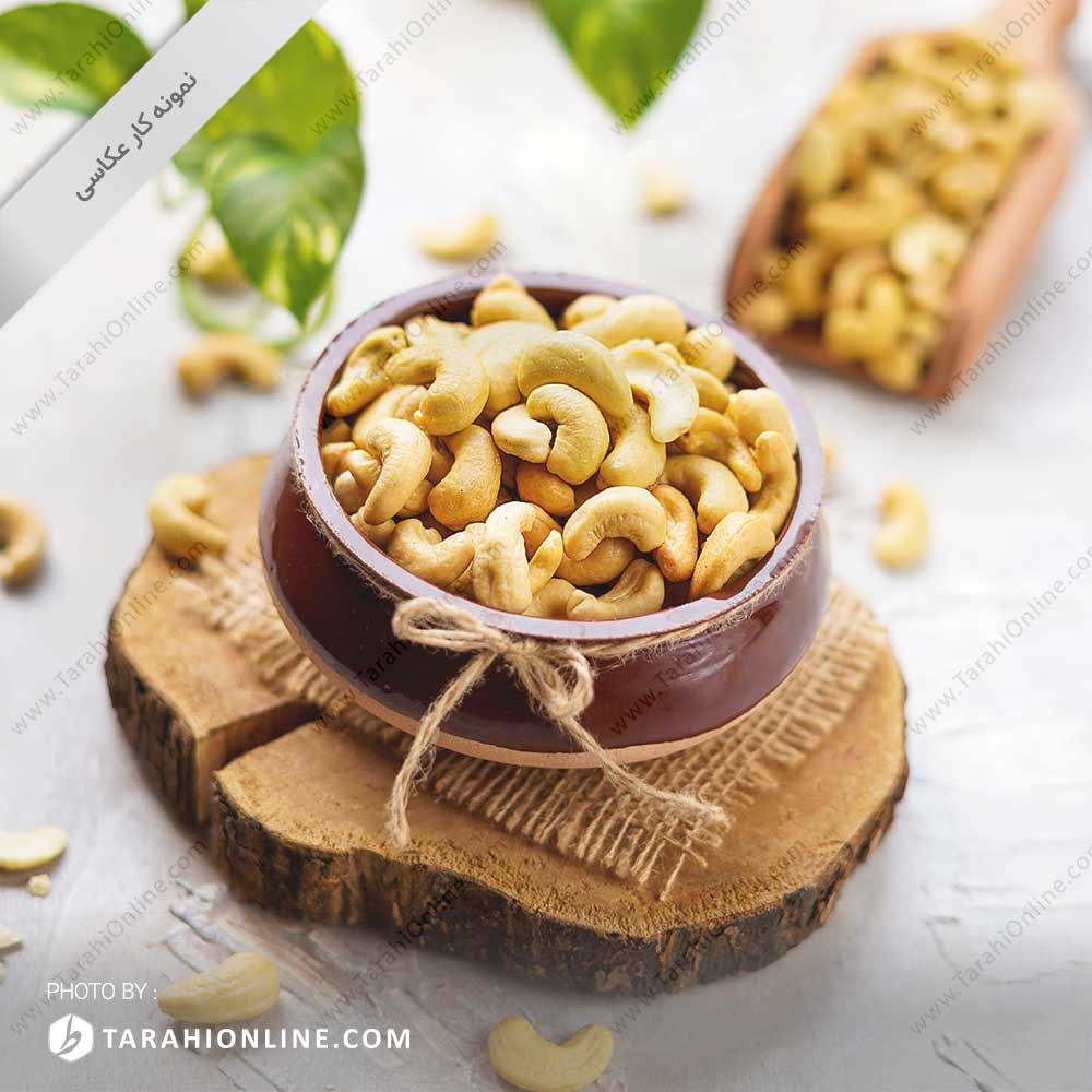Photography of cashews ۱