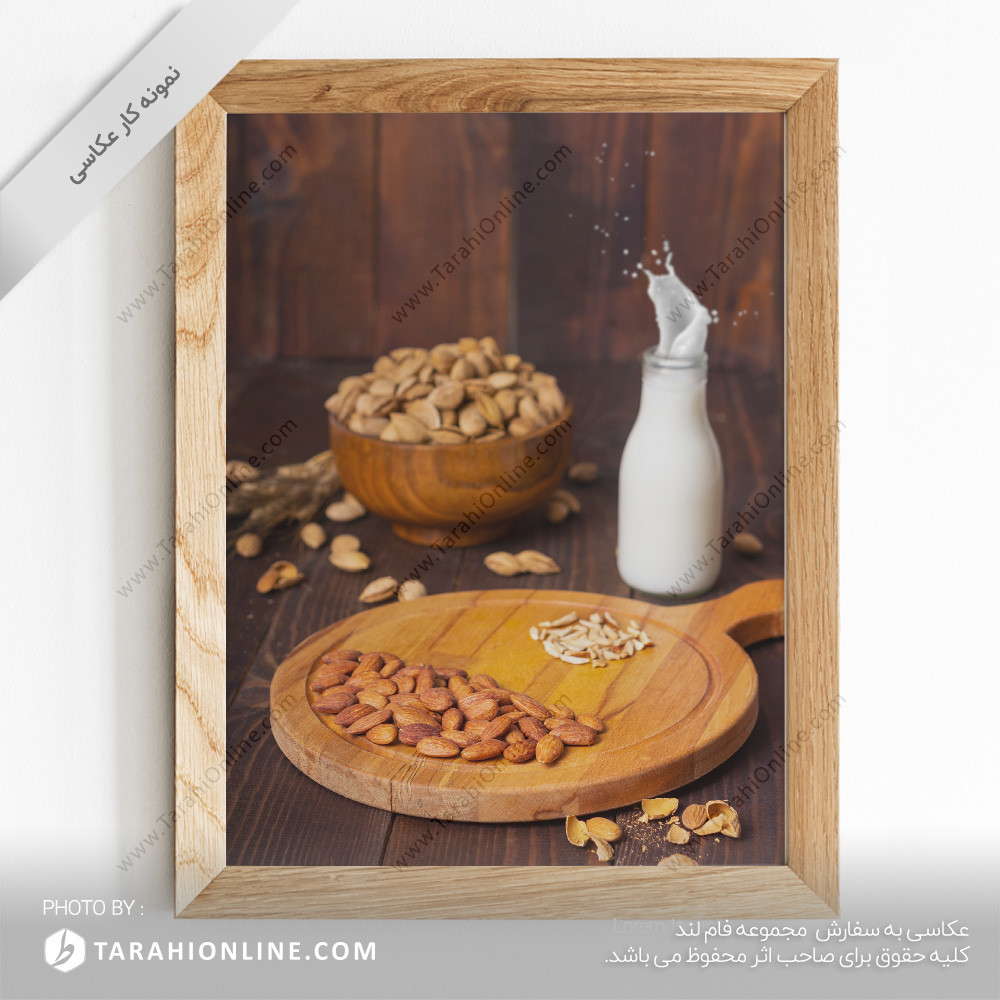 Photography of almonds