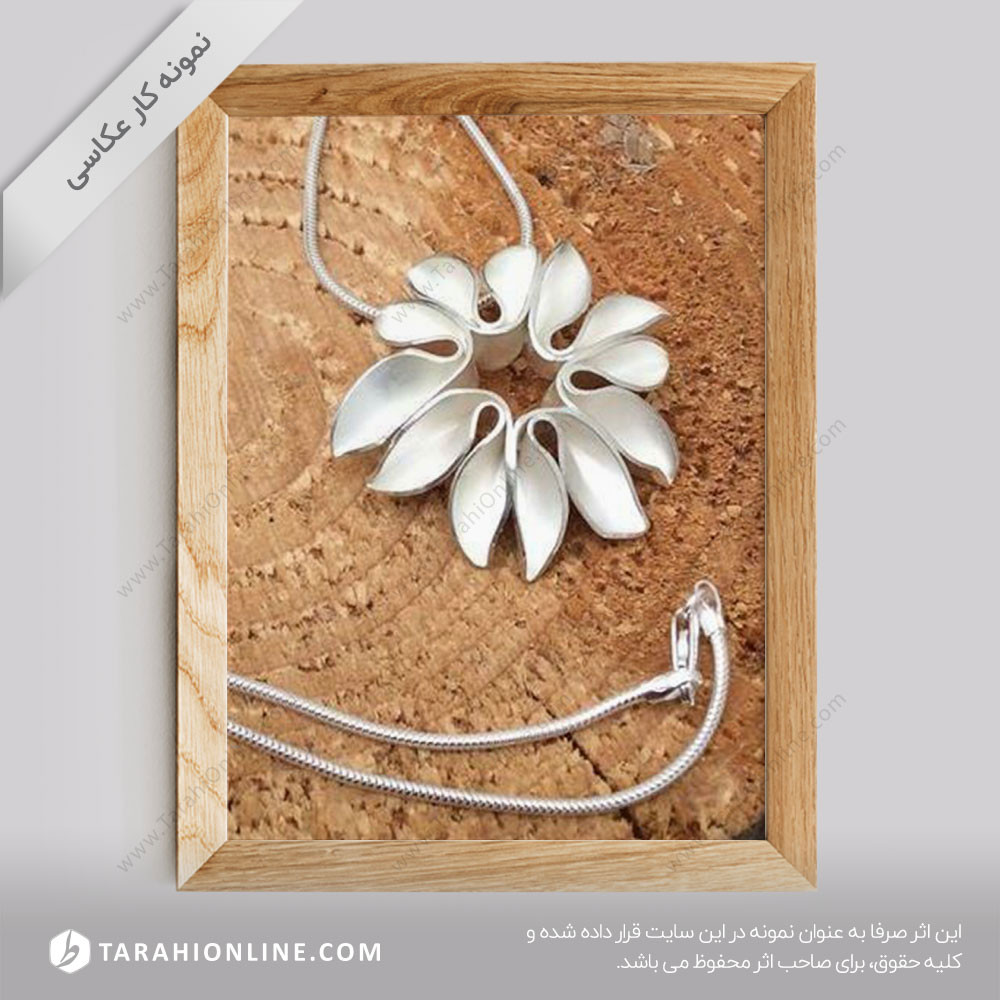 عکاسی از جواهرات - گردنبند نقره 1