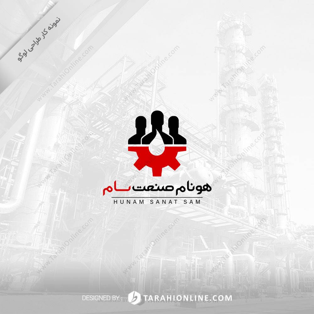 طراحی لوگو ترکیبی هونام صنعت سام - تصویر 2