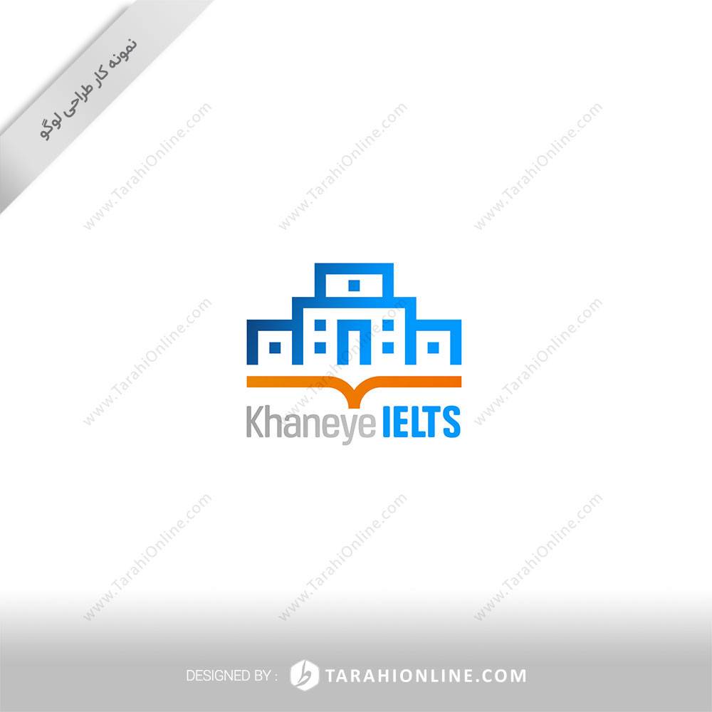 طراحی لوگو ترکیبی خانه ی آیلتس