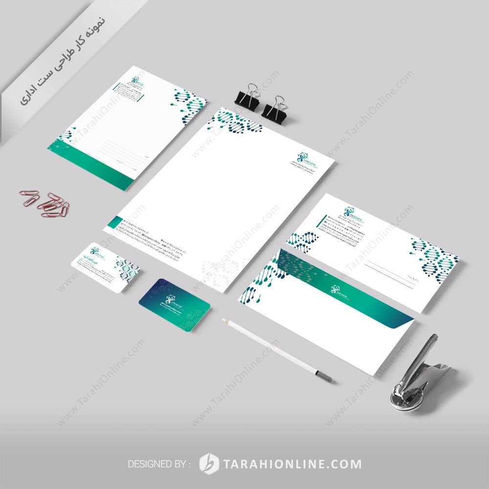 طراحی ست اداری خدمات پزشکی شخص محور هیروژن