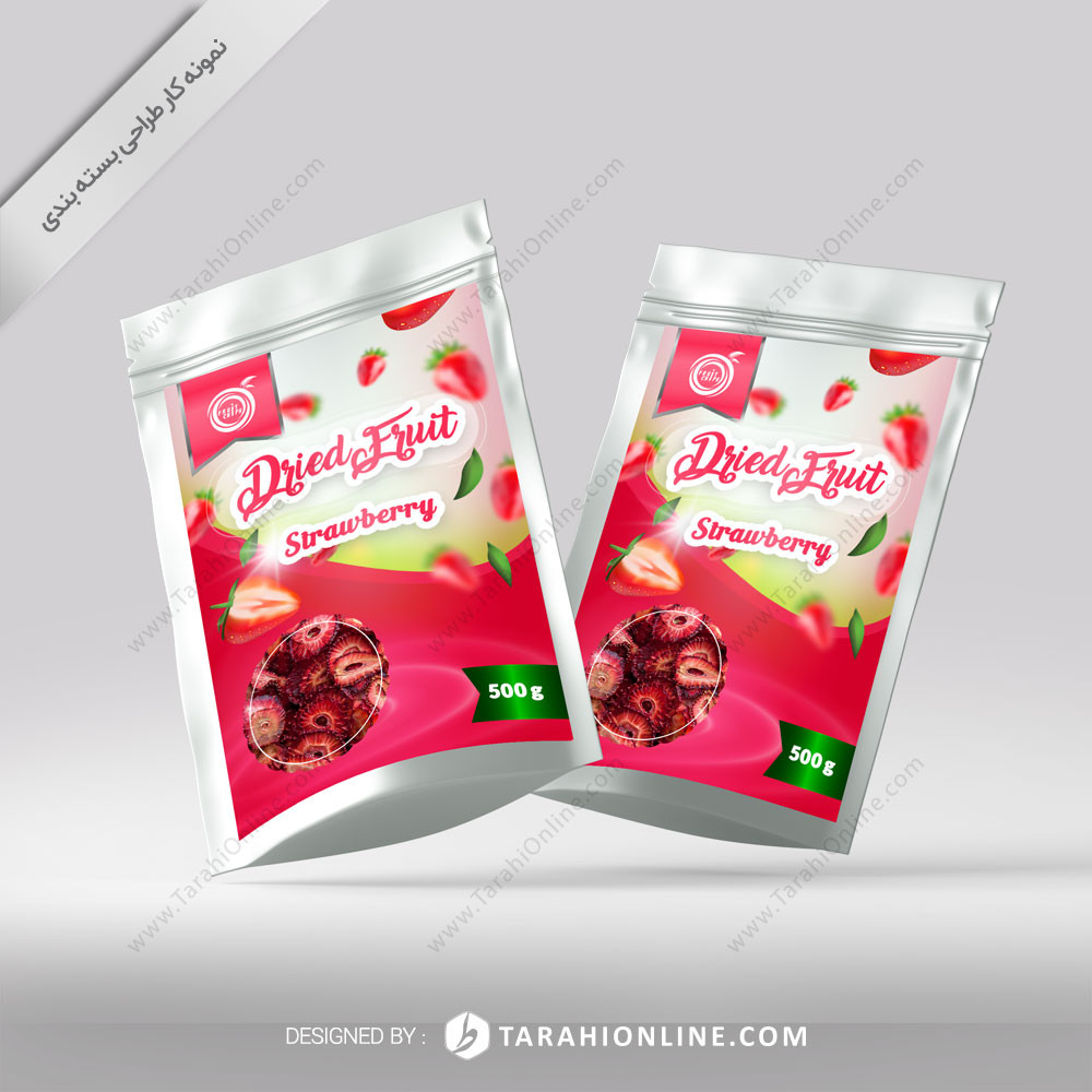 Packaging Design dried fruit - strawberry 1