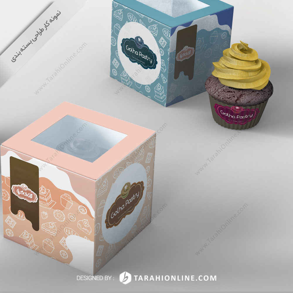 طراحی بسته بندی قنادی گلها ۲