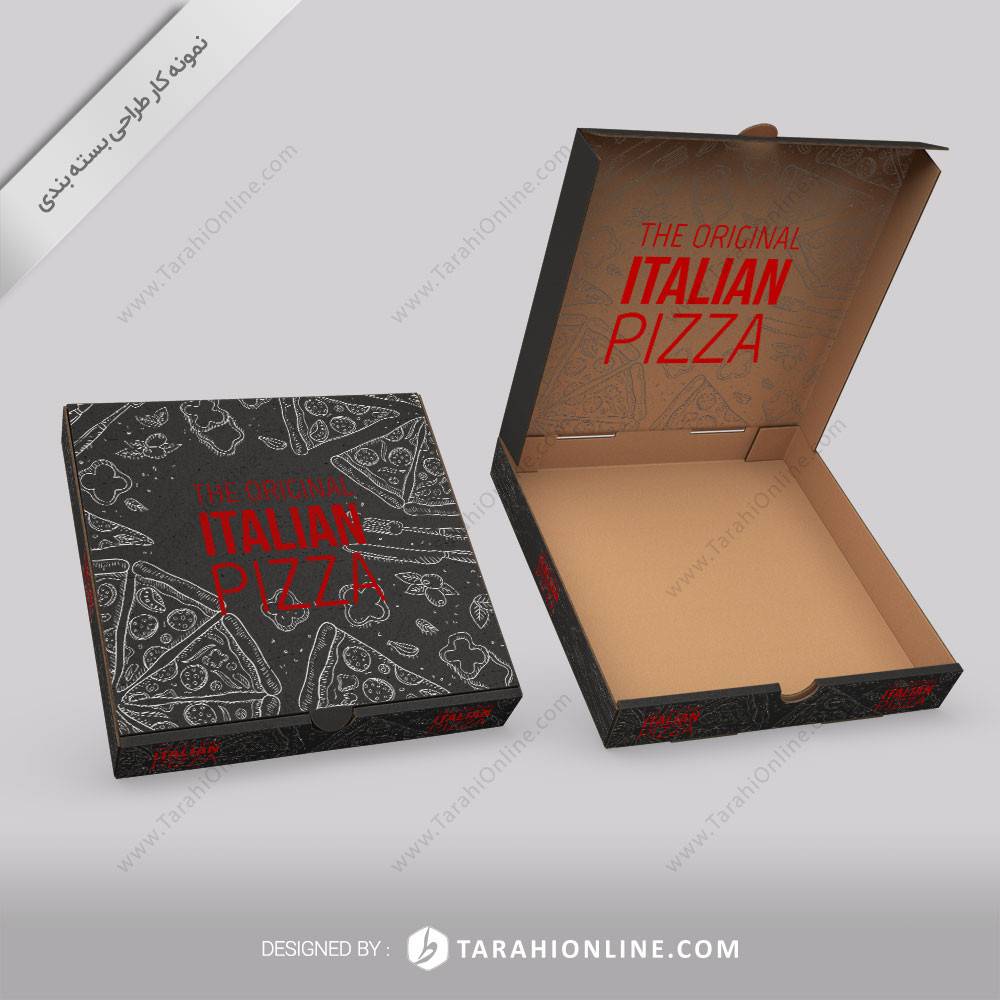 طراحی بسته بندی پیتزا
