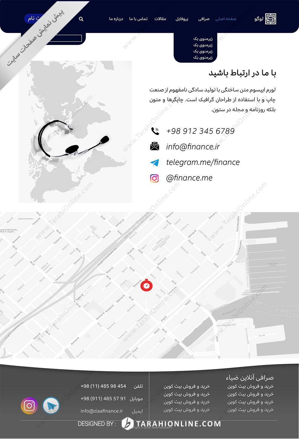 Psd To Html Sarafi - Image 4