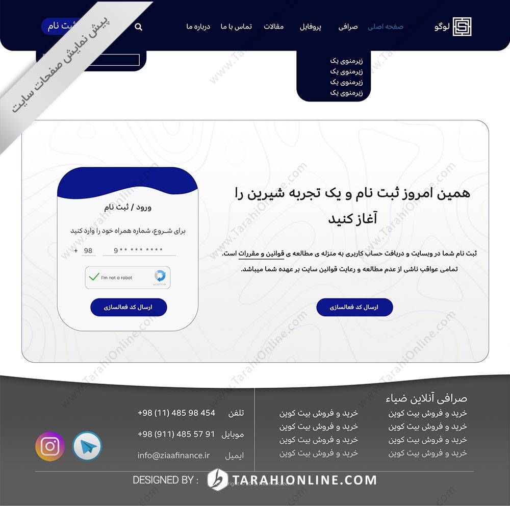 Psd To Html Sarafi - Image 8