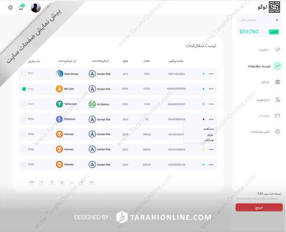 Psd To Html Sarafi - Image 11
