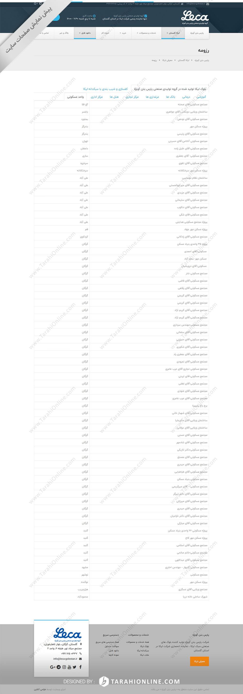 طراحی سایت پارس بتن آویژه - تصویر 9