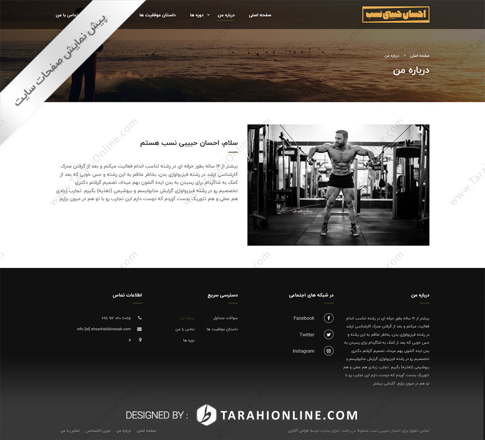 طراحی سایت احسان حبیبی نسب - تصویر 9