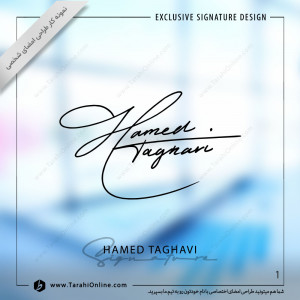 Signature Design for Hamed Taghavi