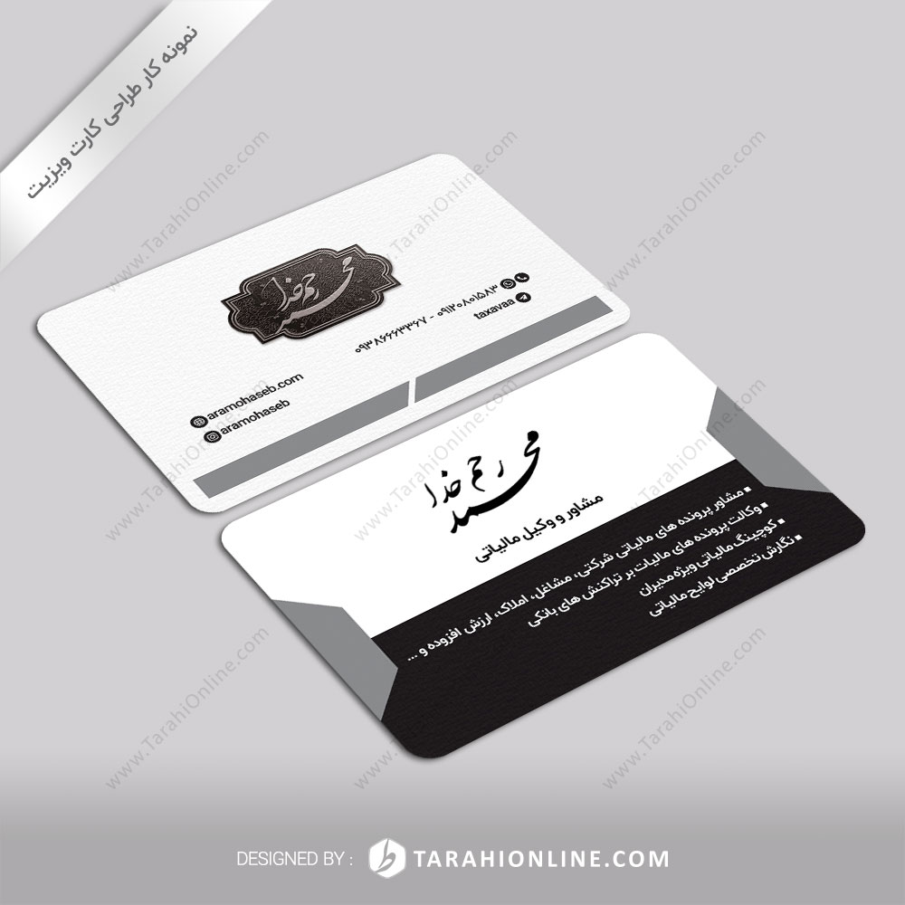 business card design - aramhaseb financial services company