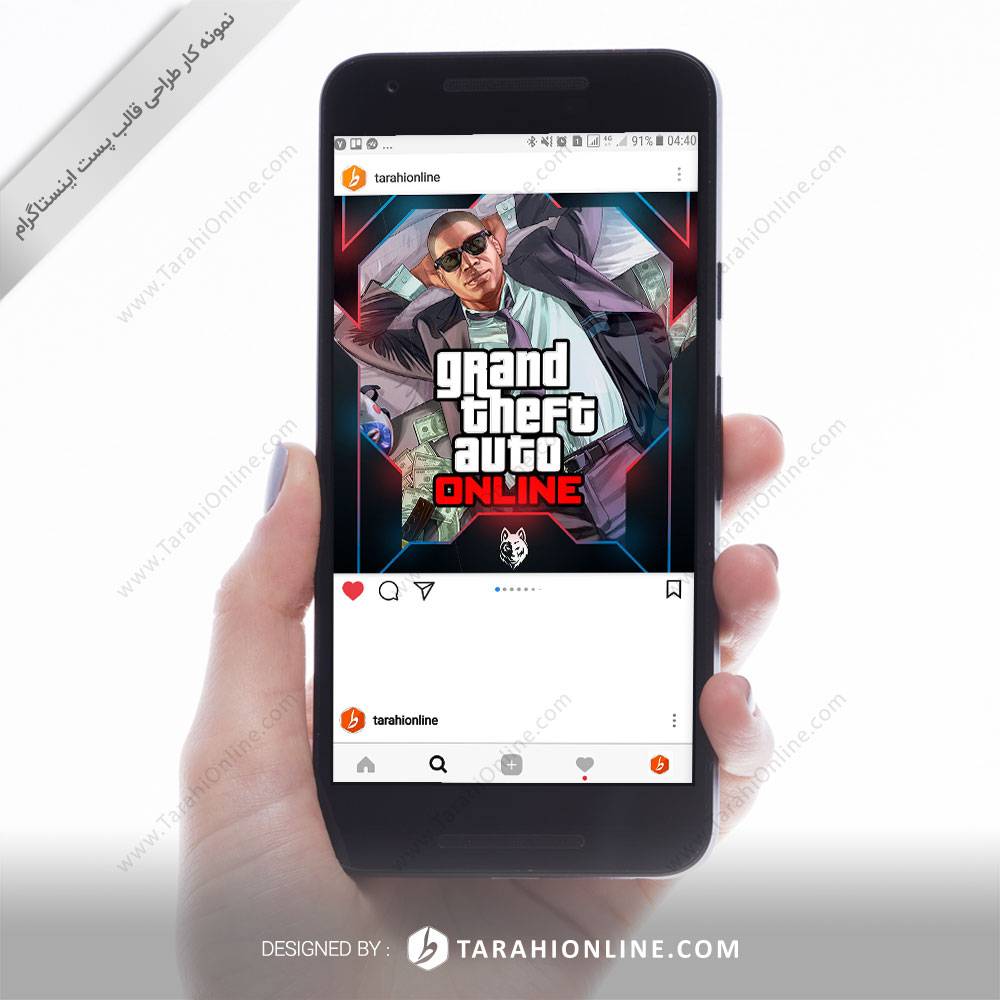 طراحی کاور پست اینستاگرام WOLF GAMES