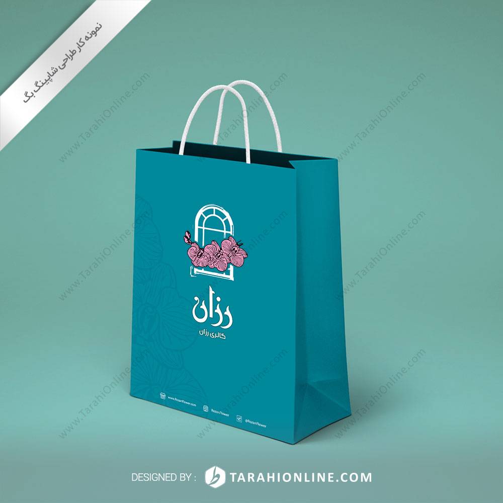 طراحی ساک دستی گل رزان ۱