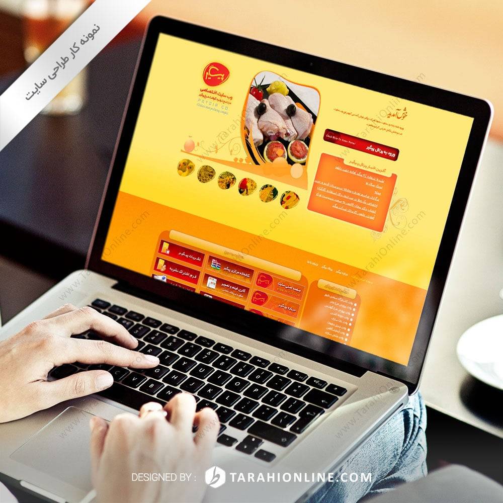 طراحی سایت زنجیره تولید گوشت مرغ پیگیر - نسخه اول