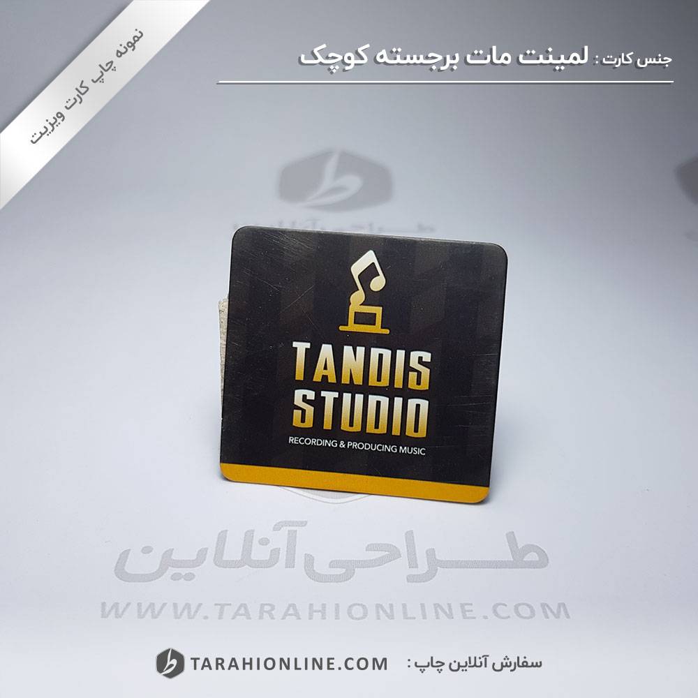 Business Card Print for Laminet Mat Barjaste Kouchak Tandis Studio - Image 2