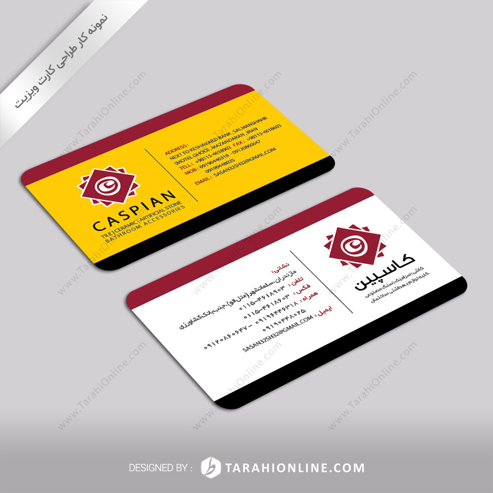 Business Card Design for Caspian Kashi