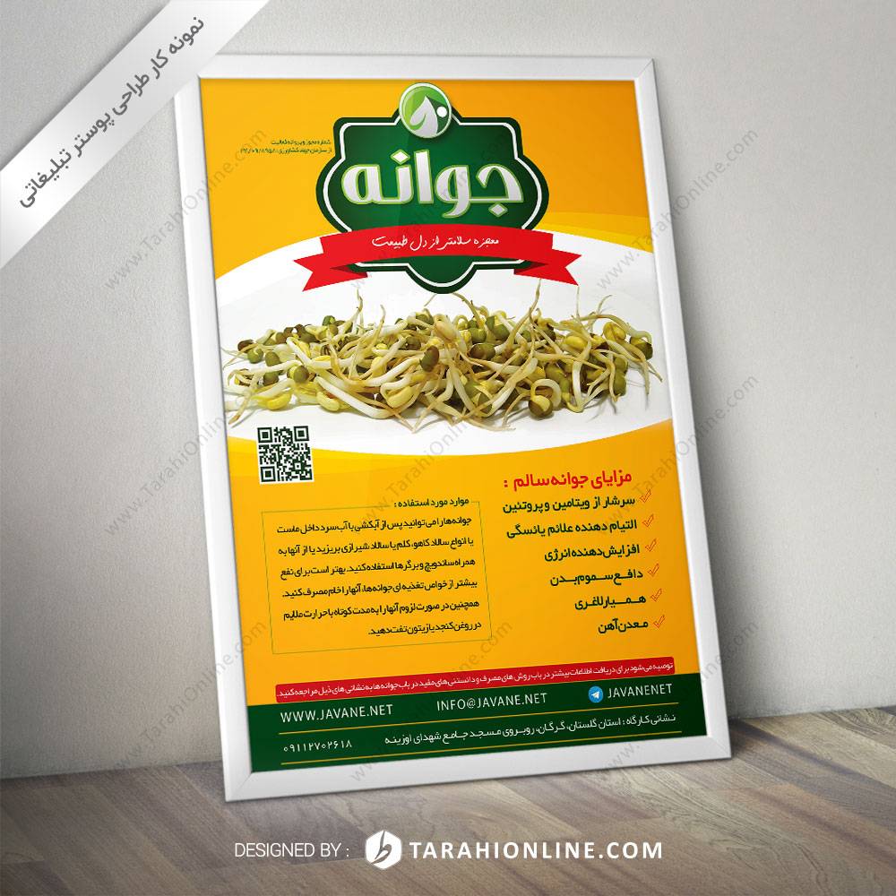 طراحی پوستر جوانه سالم ۱