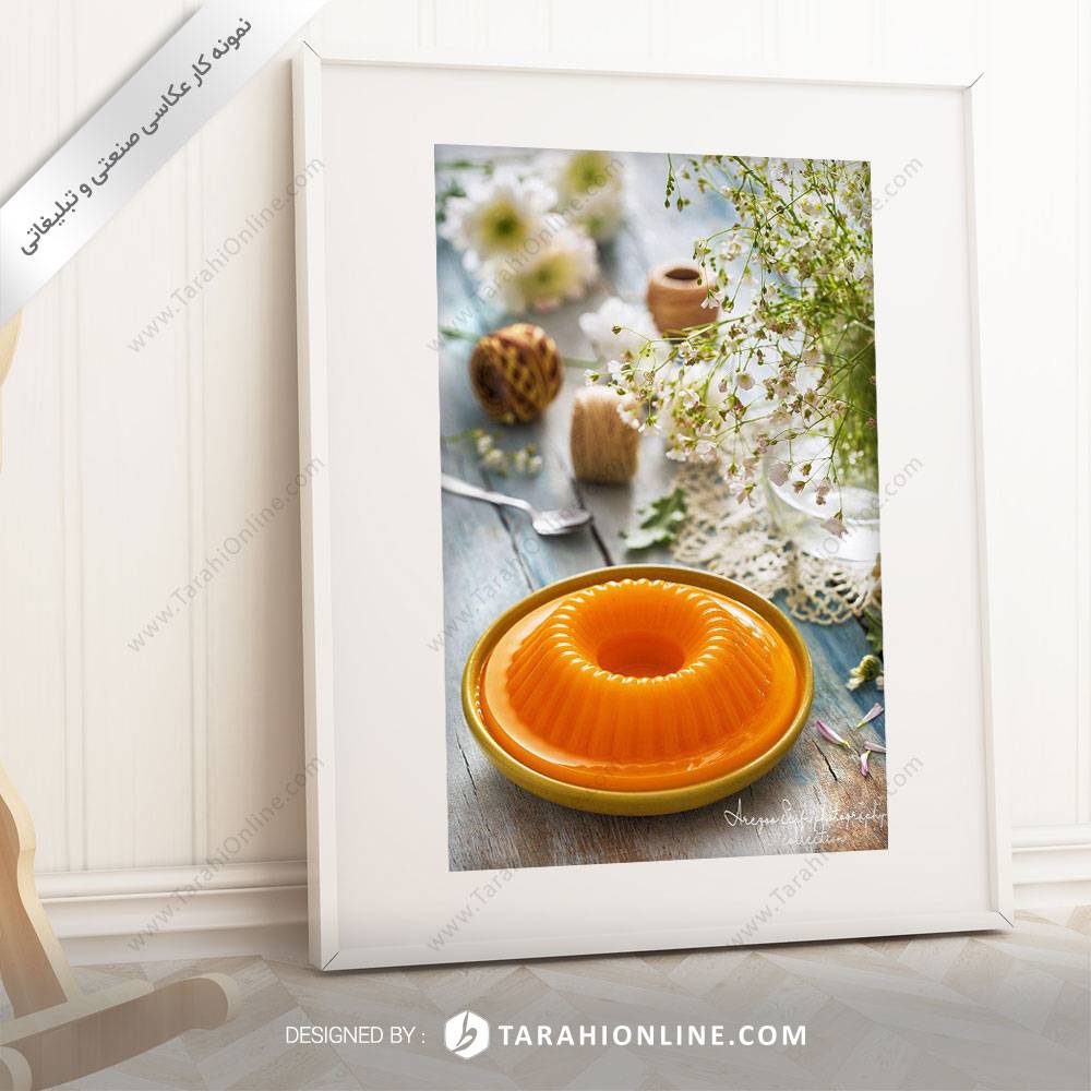 عکاسی مواد غذایی دسر ژله ای