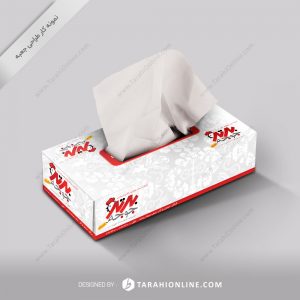 طراحی جعبه دستمال کاغذی رستوران برترجوجه ۳